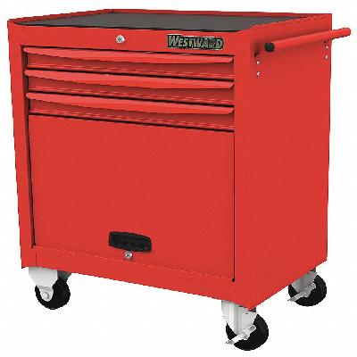 Red-28" 7 Drawer Roller Cabinet 5942320